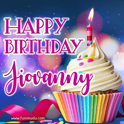 Happy Birthday Jiovanny - Lovely Animated GIF