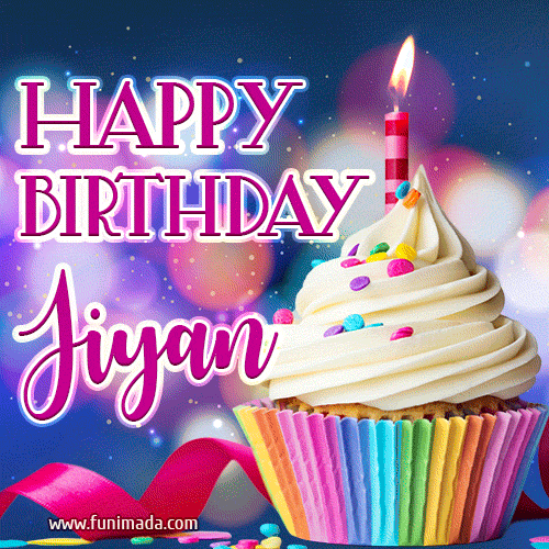 Happy Birthday Jiyan - Lovely Animated GIF