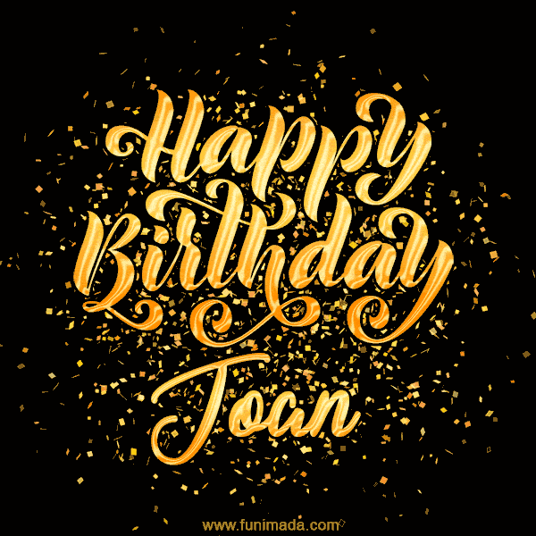 Happy Birthday Card for Joan - Download GIF and Send for Free