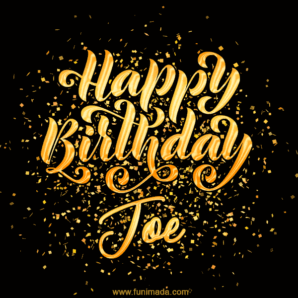 Happy Birthday Card for Joe - Download GIF and Send for Free