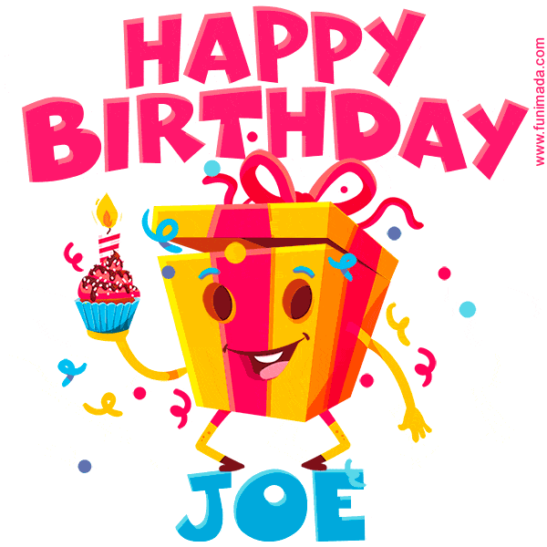 Funny Happy Birthday Joe GIF — Download on Funimada.com