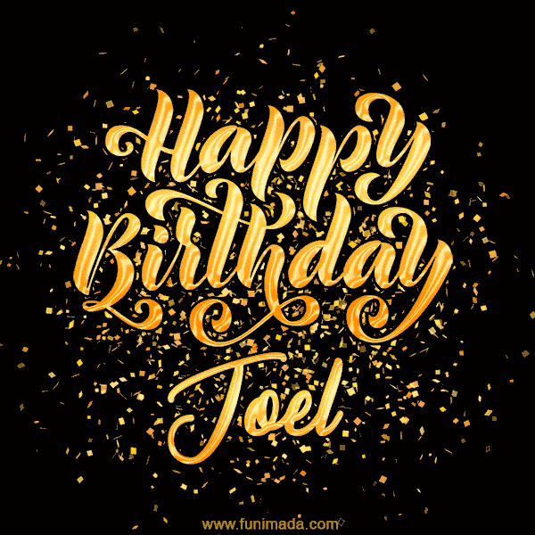Happy Birthday Card for Joel - Download GIF and Send for Free