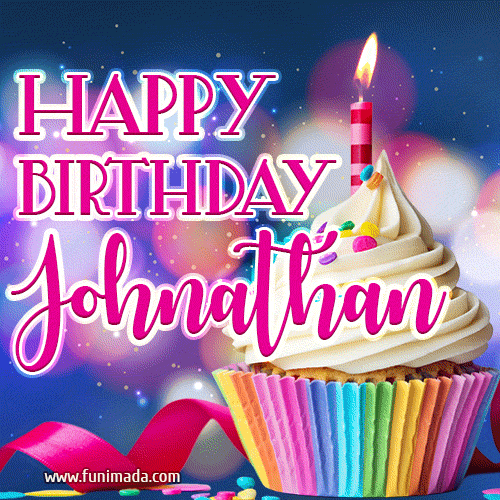 Happy Birthday Johnathan - Lovely Animated GIF