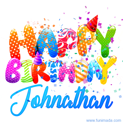 Happy Birthday Johnathan - Creative Personalized GIF With Name