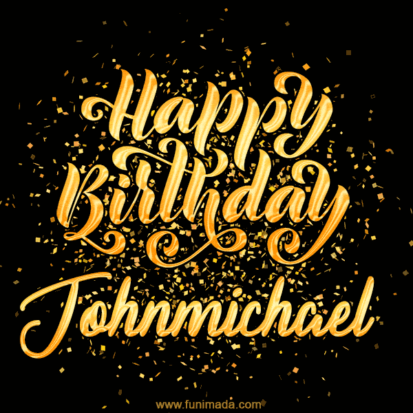 Happy Birthday Card for Johnmichael - Download GIF and Send for Free