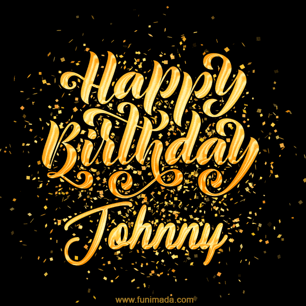 Happy Birthday Card for Johnny - Download GIF and Send for Free