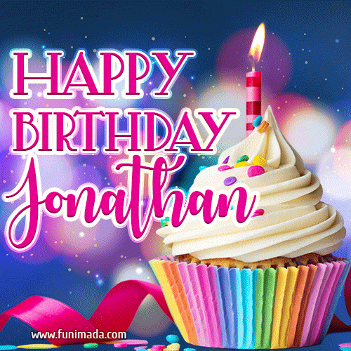 Happy Birthday Jonathan - Lovely Animated GIF