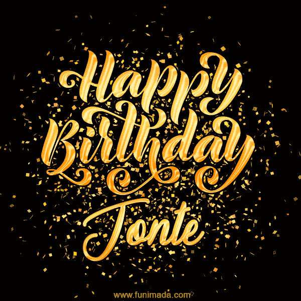 Happy Birthday Card for Jonte - Download GIF and Send for Free