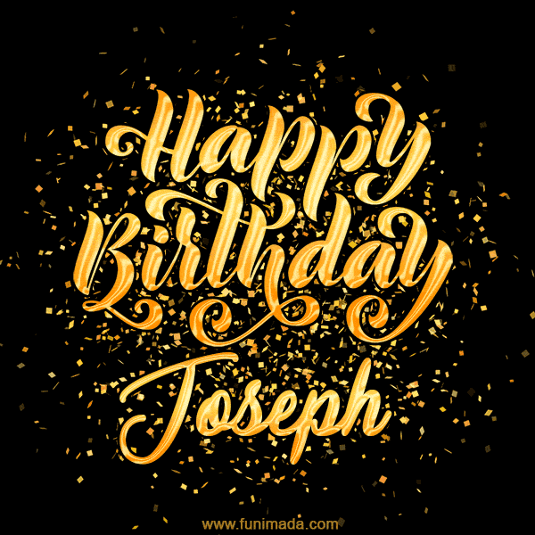Happy Birthday Card for Joseph - Download GIF and Send for Free