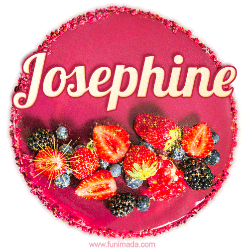 Happy Birthday Cake with Name Josephine - Free Download