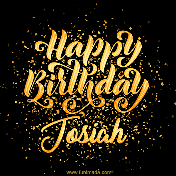 Happy Birthday Card for Josiah - Download GIF and Send for Free