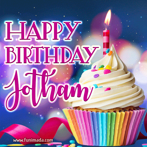Happy Birthday Jotham - Lovely Animated GIF
