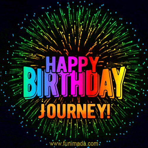 New Bursting with Colors Happy Birthday Journey GIF and Video with Music