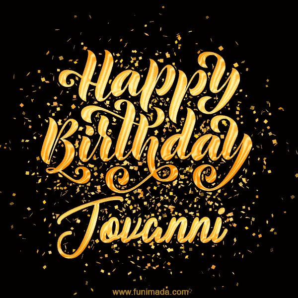 Happy Birthday Card for Jovanni - Download GIF and Send for Free
