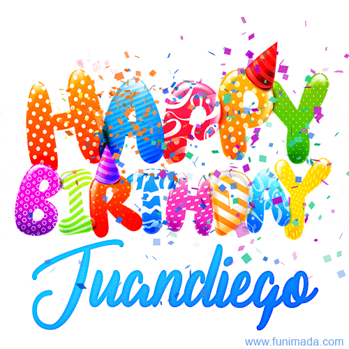 Happy Birthday Juandiego - Creative Personalized GIF With Name