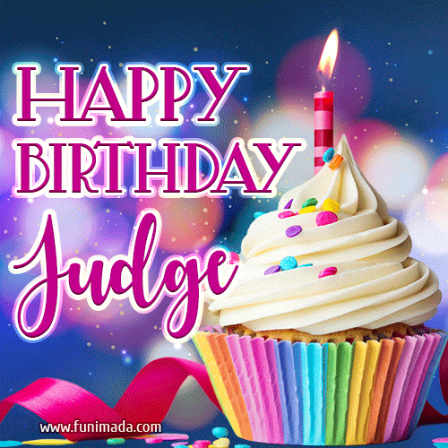 Happy Birthday Judge - Lovely Animated GIF