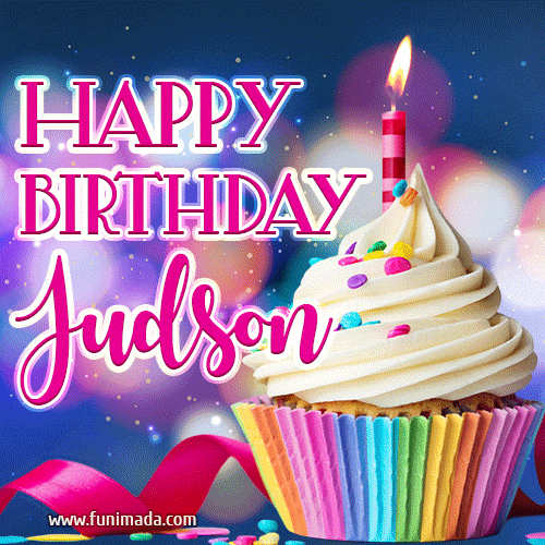 Happy Birthday Judson - Lovely Animated GIF