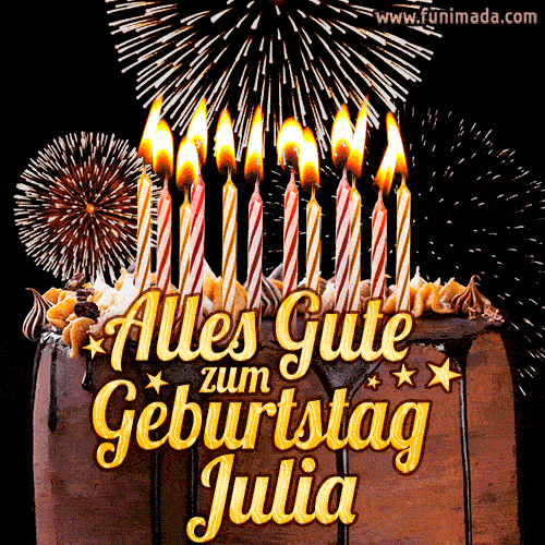 Alles Gute zum Geburtstag Julia (GIF)