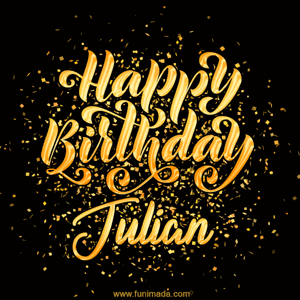 Happy Birthday Card for Julian - Download GIF and Send for Free