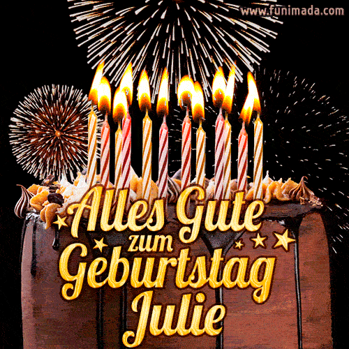 Alles Gute zum Geburtstag Julie (GIF)