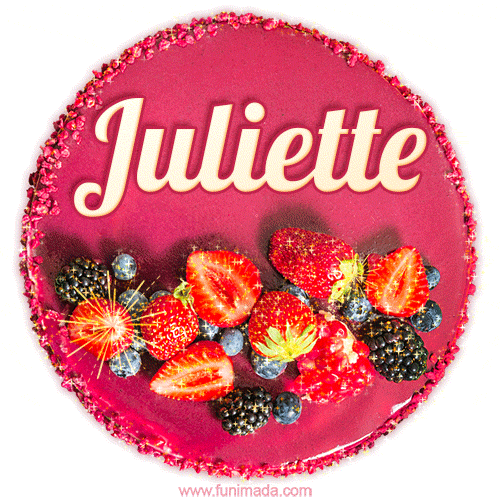 Happy Birthday Cake with Name Juliette - Free Download