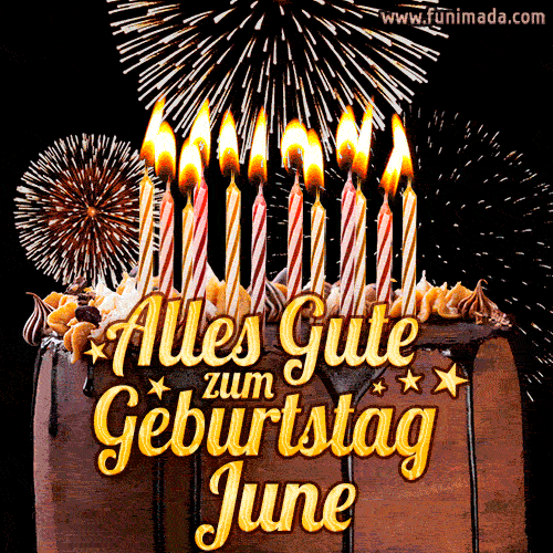 Alles Gute zum Geburtstag June (GIF)