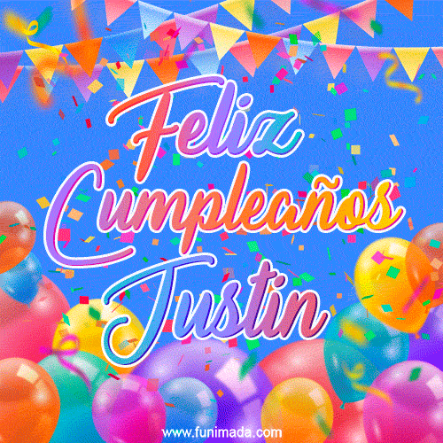 Feliz Cumpleaños Justin (GIF)