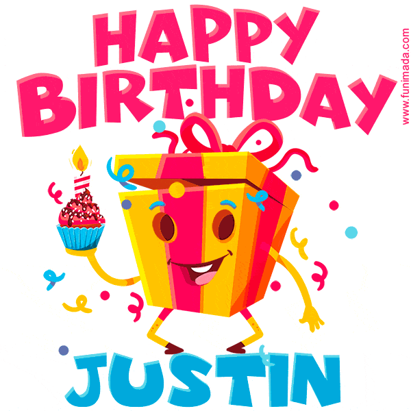Funny Happy Birthday Justin GIF