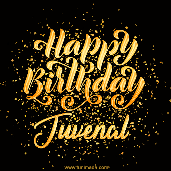 Happy Birthday Card for Juvenal - Download GIF and Send for Free