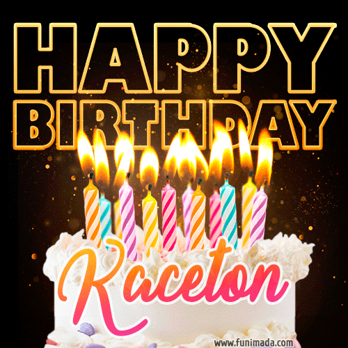 Kaceton - Animated Happy Birthday Cake GIF for WhatsApp