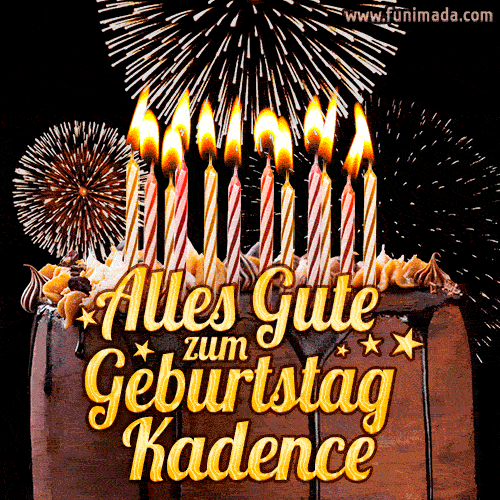 Alles Gute zum Geburtstag Kadence (GIF)