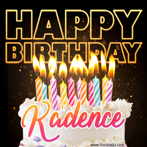 Kadence - Animated Happy Birthday Cake GIF Image for WhatsApp