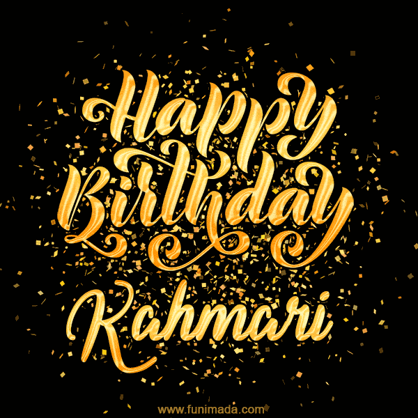 Happy Birthday Card for Kahmari - Download GIF and Send for Free