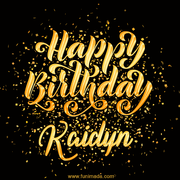 Happy Birthday Card for Kaidyn - Download GIF and Send for Free