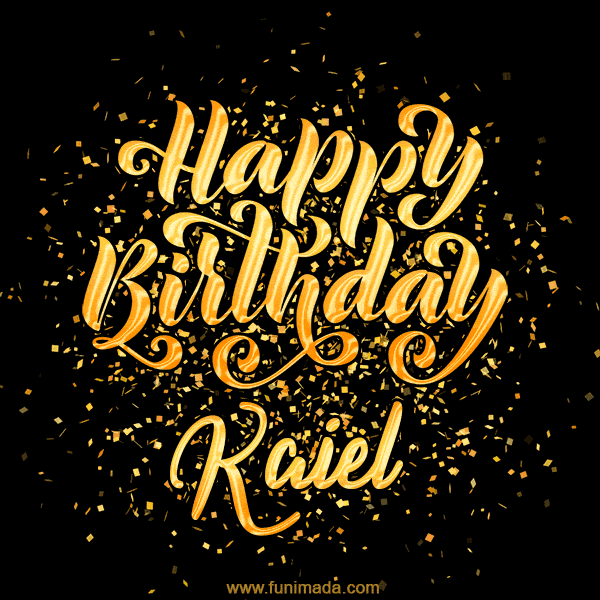 Happy Birthday Card for Kaiel - Download GIF and Send for Free