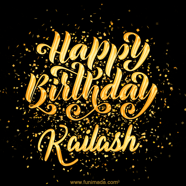 Happy Birthday Card for Kailash - Download GIF and Send for Free