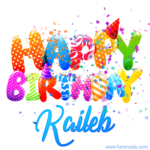 Happy Birthday Kaileb - Creative Personalized GIF With Name