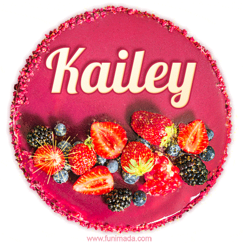 Happy Birthday Cake with Name Kailey - Free Download