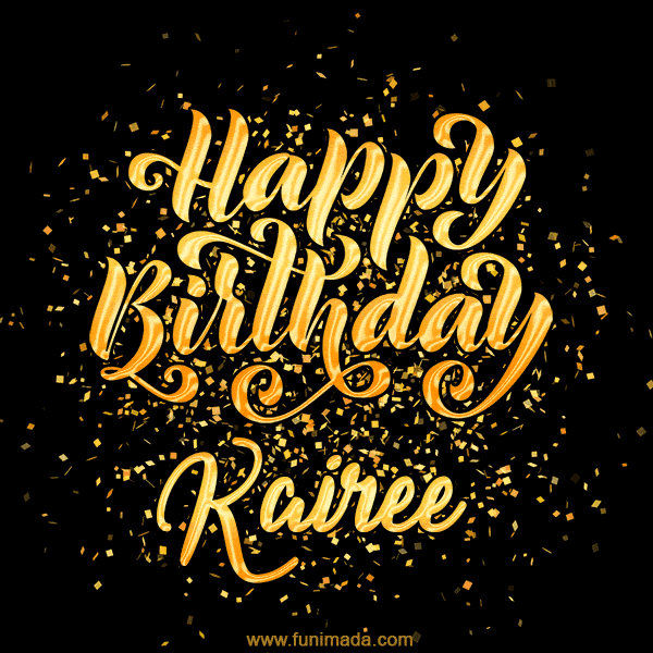 Happy Birthday Card for Kairee - Download GIF and Send for Free