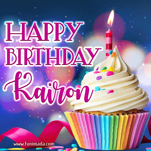 Happy Birthday Kairon - Lovely Animated GIF