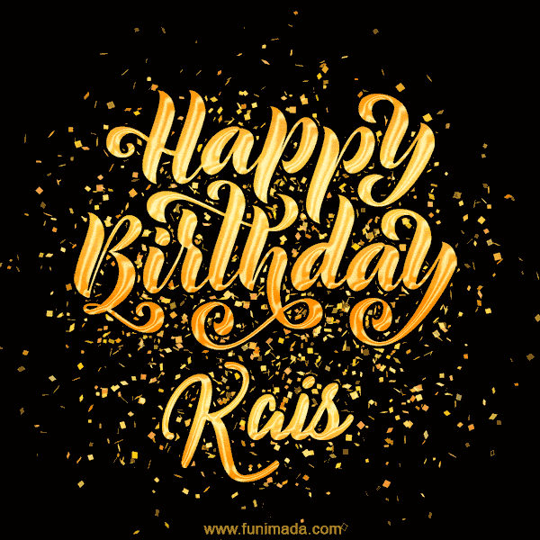 Happy Birthday Card for Kais - Download GIF and Send for Free