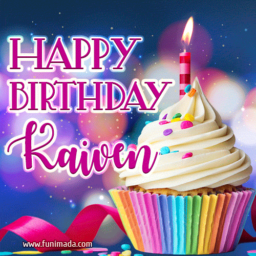Happy Birthday Kaiven - Lovely Animated GIF