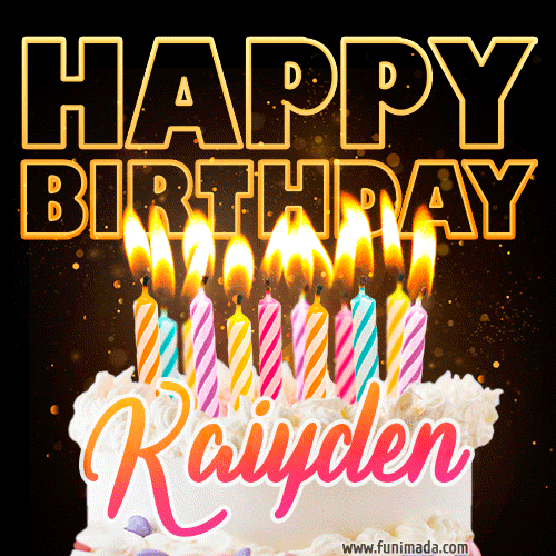 Kaiyden - Animated Happy Birthday Cake GIF for WhatsApp