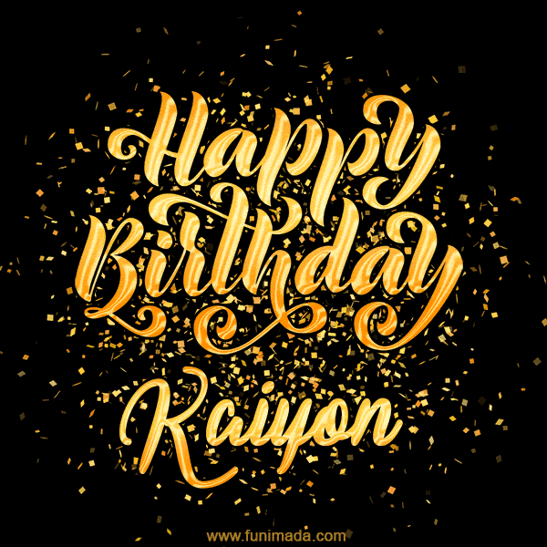 Happy Birthday Card for Kaiyon - Download GIF and Send for Free