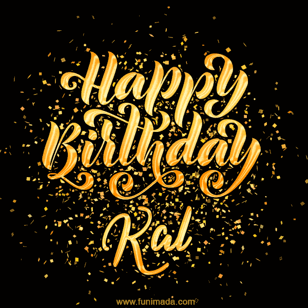 Happy Birthday Card for Kal - Download GIF and Send for Free