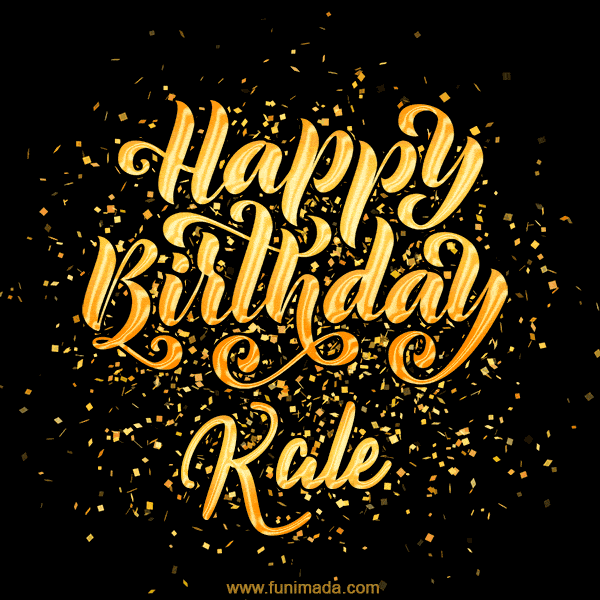 Happy Birthday Card for Kale - Download GIF and Send for Free