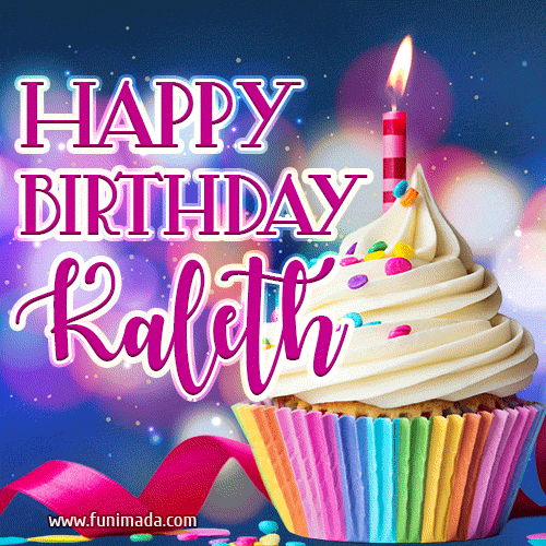 Happy Birthday Kaleth - Lovely Animated GIF