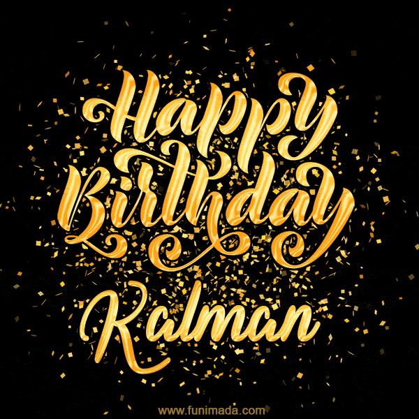 Happy Birthday Card for Kalman - Download GIF and Send for Free
