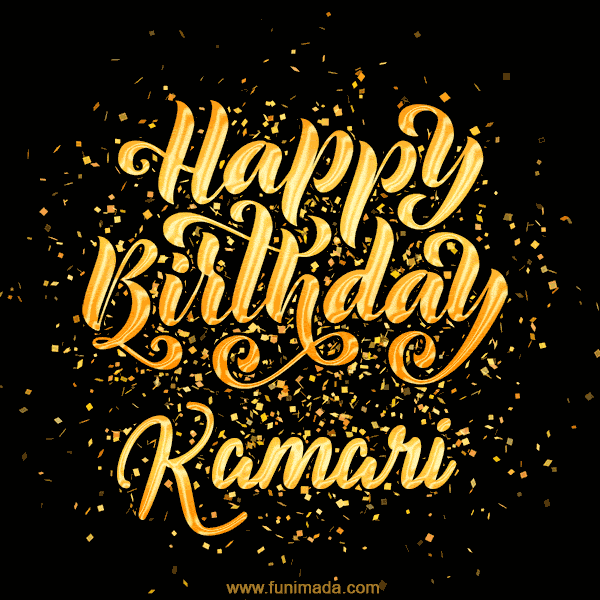 Happy Birthday Card for Kamari - Download GIF and Send for Free