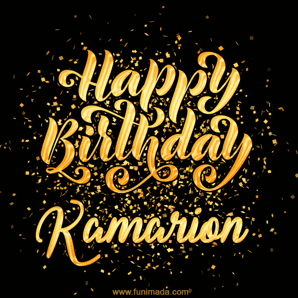 Happy Birthday Card for Kamarion - Download GIF and Send for Free